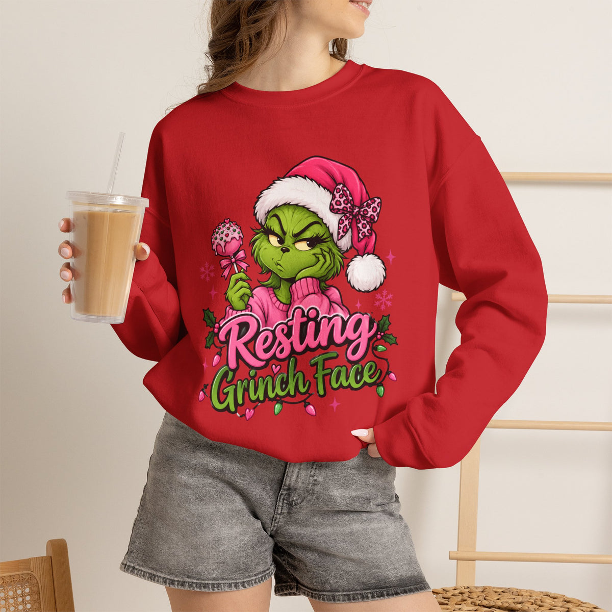 Resting Grinch Face Crewneck