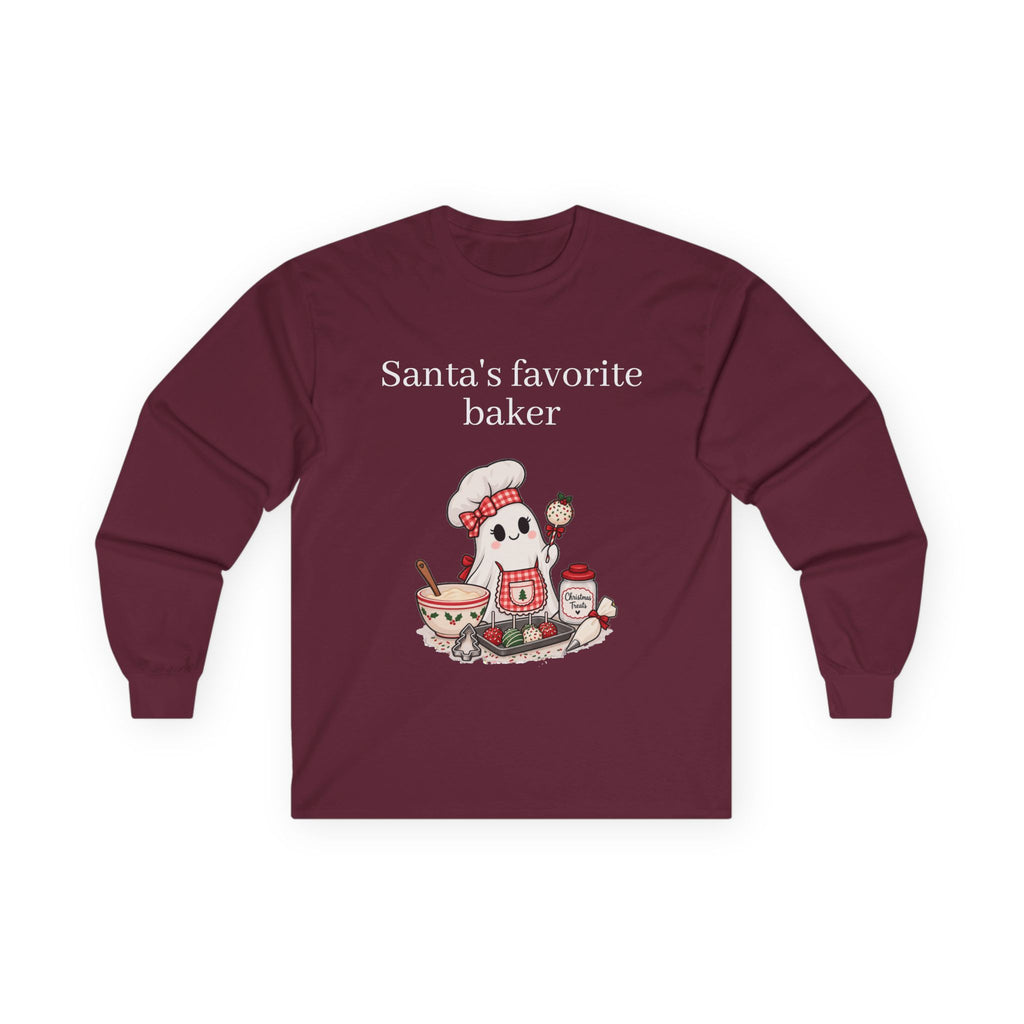 Santa's Favorite Baker Long Sleeve Tee