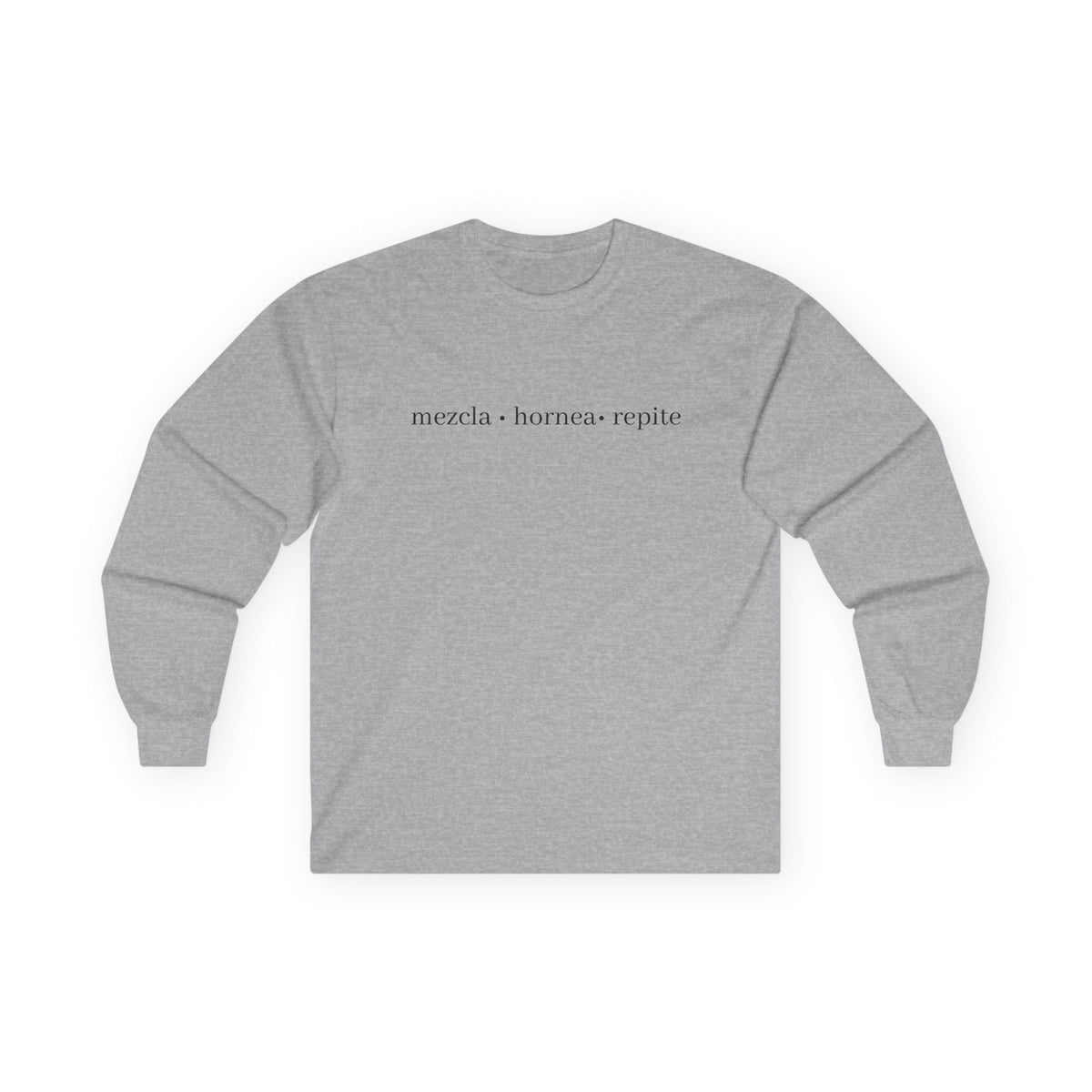 mezcla • hornea • repite long sleeve tee