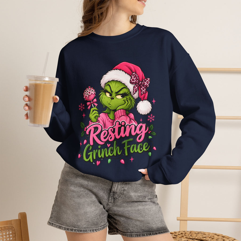 Resting Grinch Face Crewneck