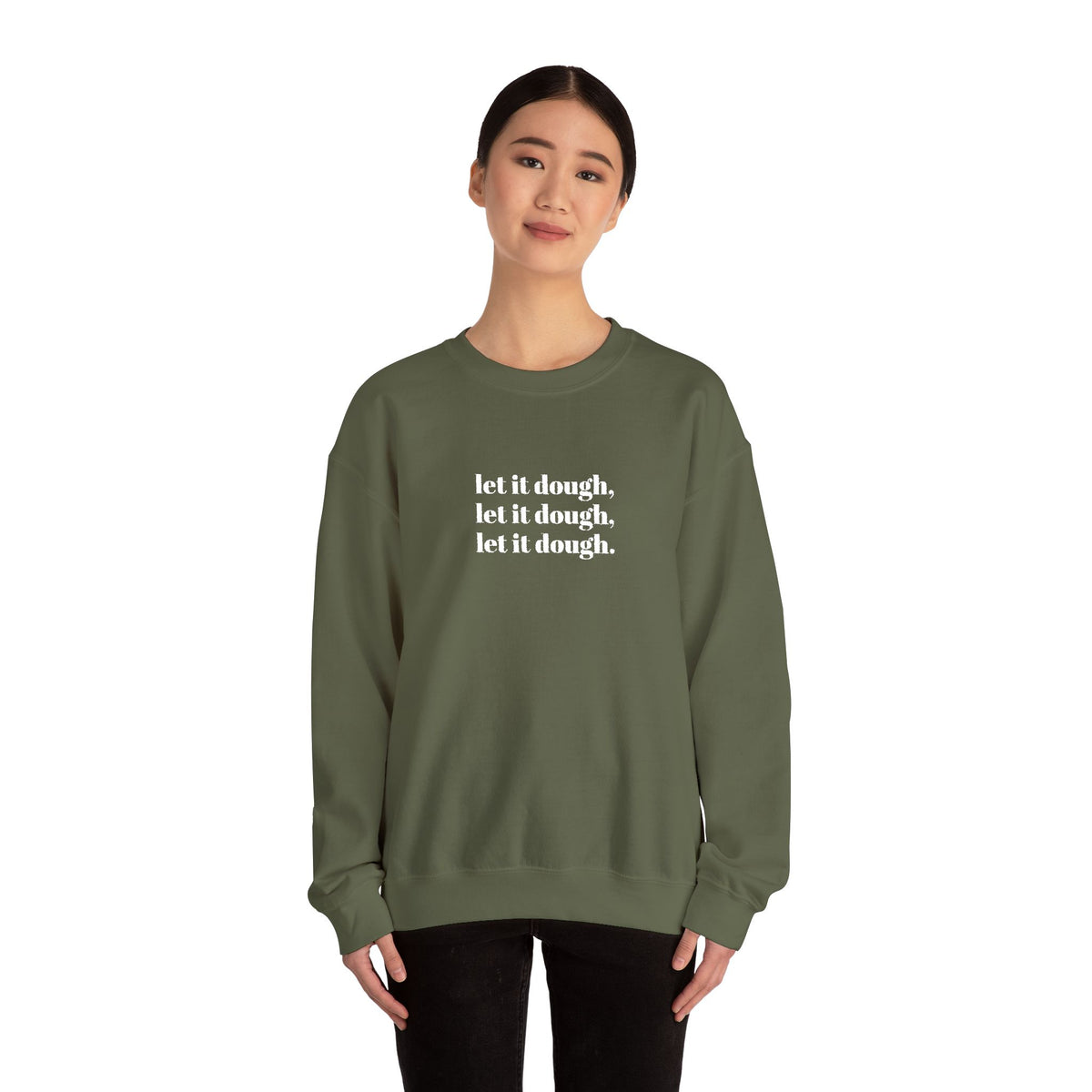 Let It Dough Embroidered Crewneck