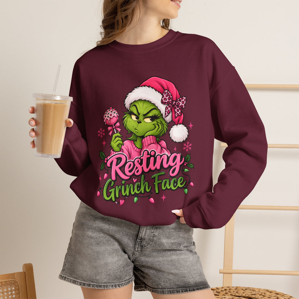 Resting Grinch Face Crewneck