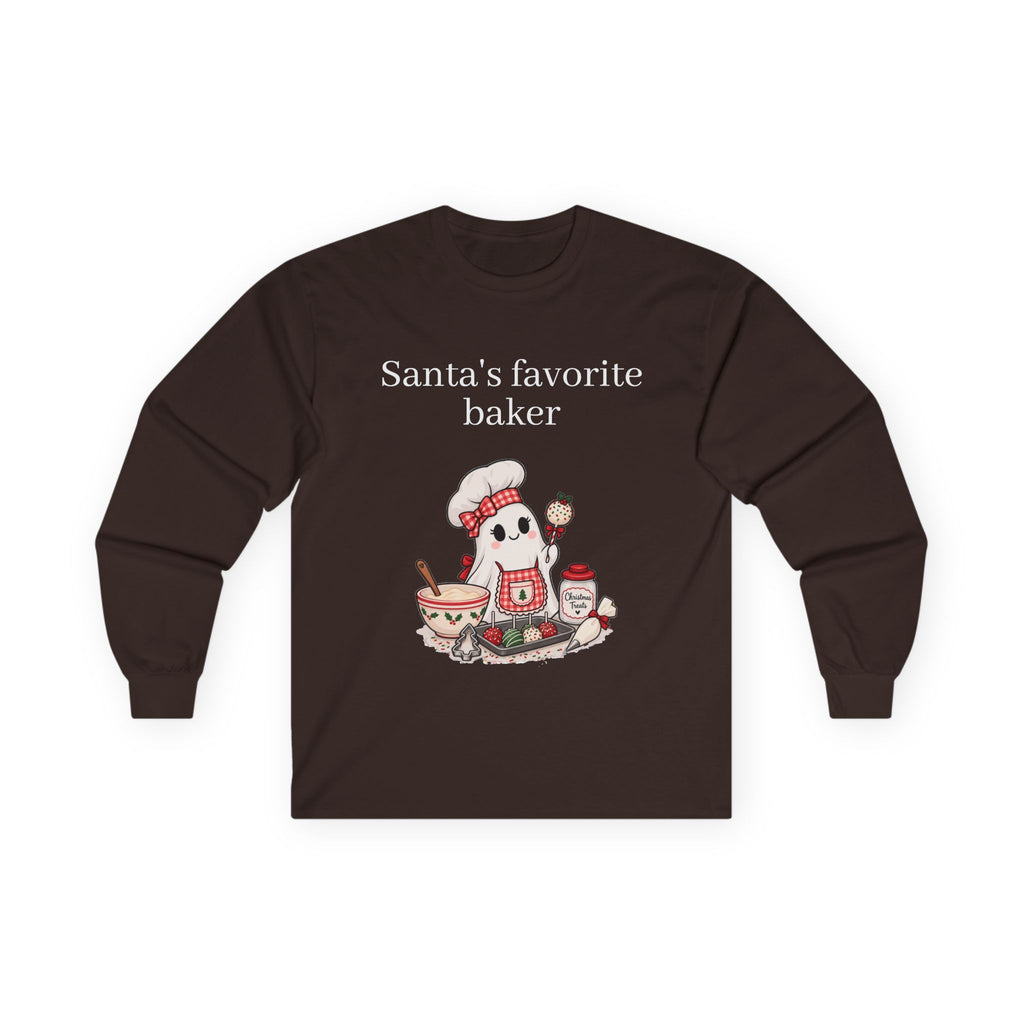 Santa's Favorite Baker Long Sleeve Tee