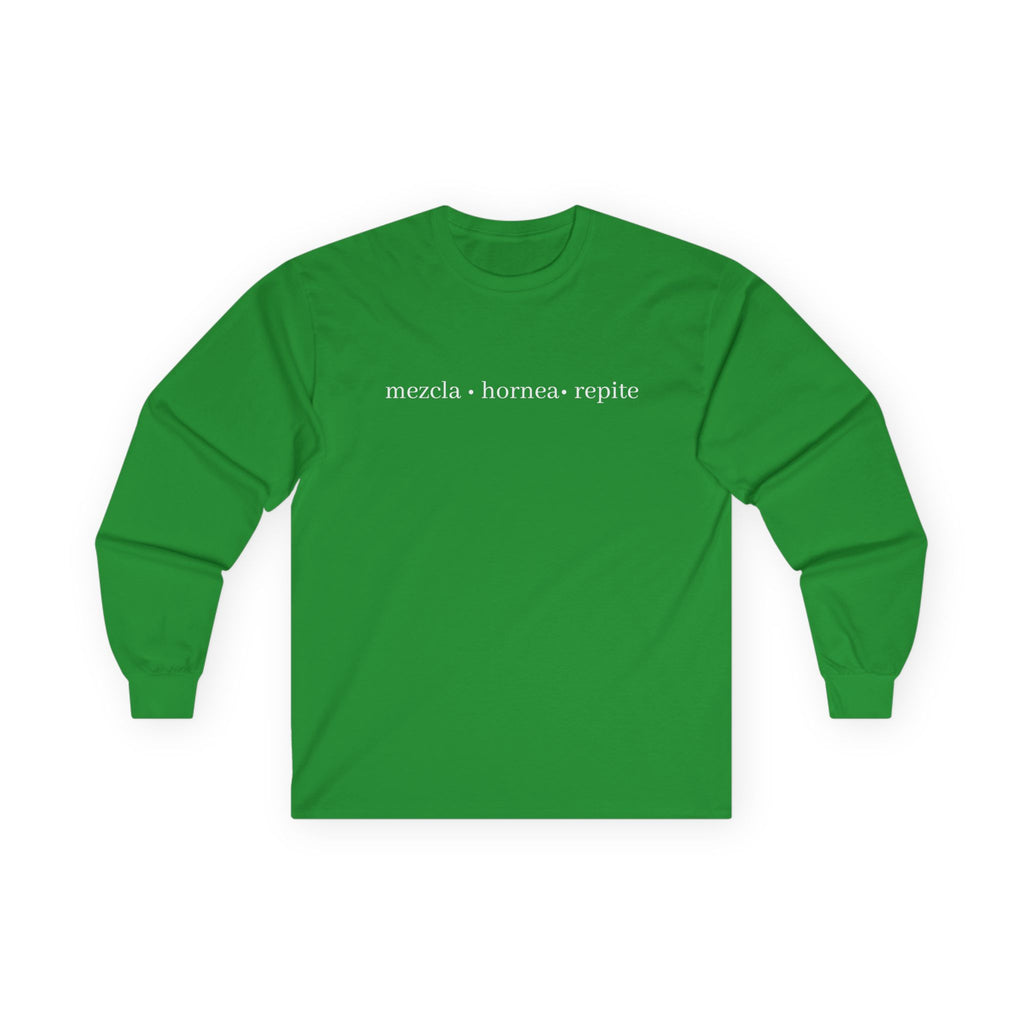 mezcla • hornea • repite long sleeve tee