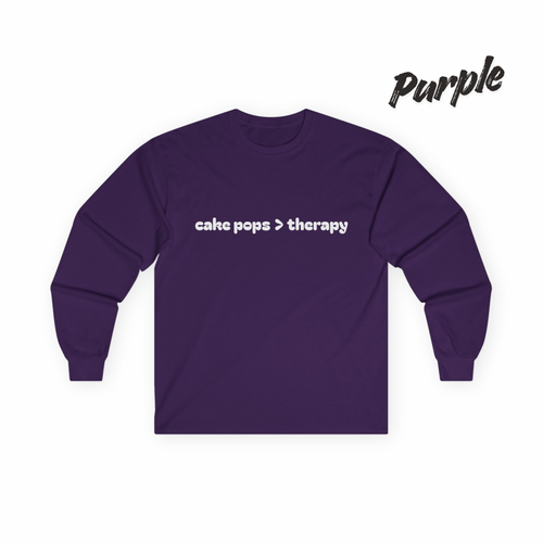 cake pops > therapy Long Sleeve Tee