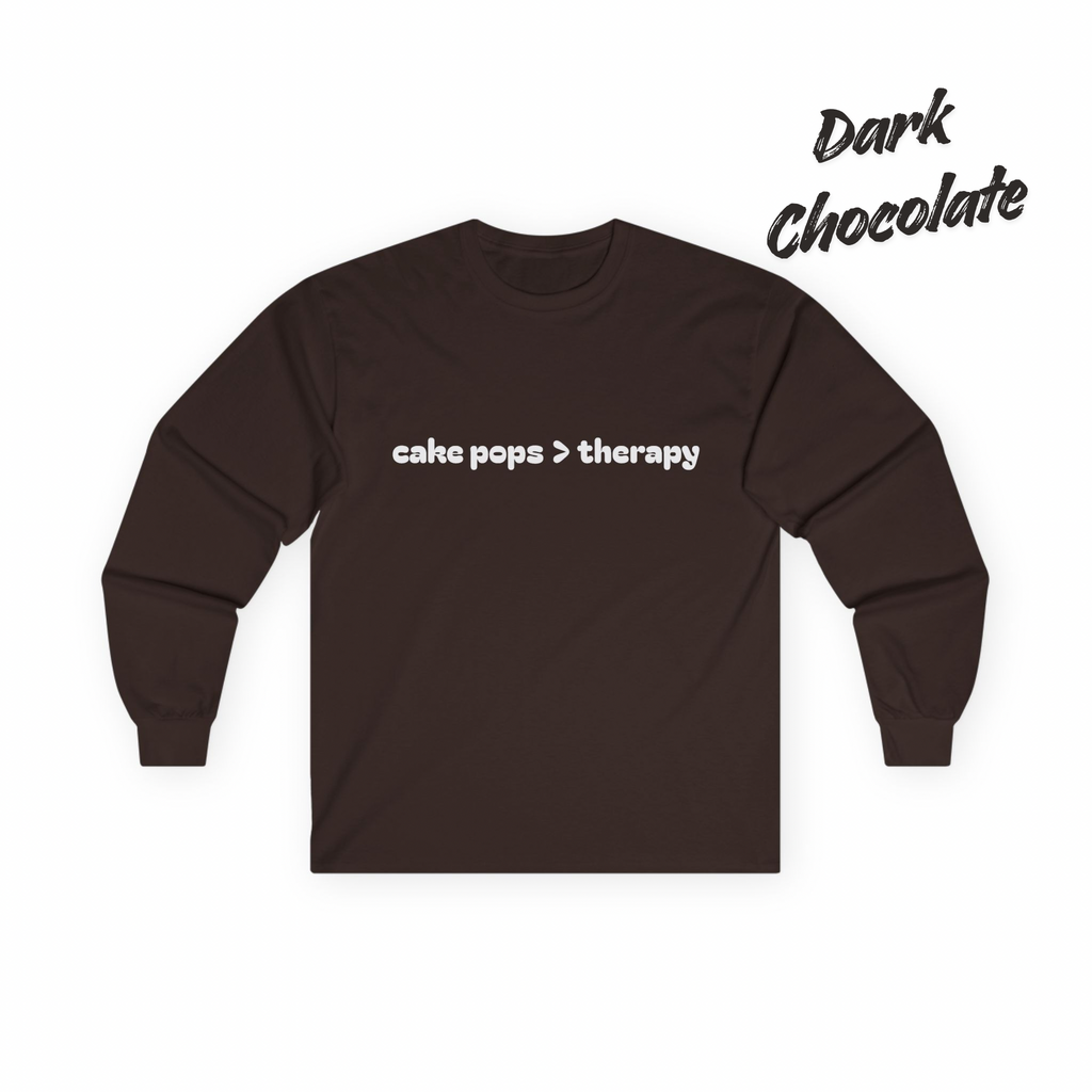 cake pops > therapy Long Sleeve Tee