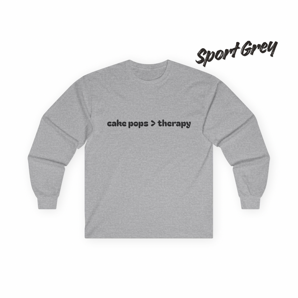 cake pops > therapy Long Sleeve Tee