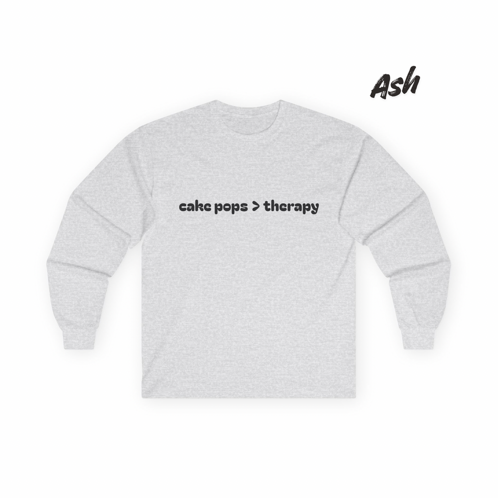 cake pops > therapy Long Sleeve Tee