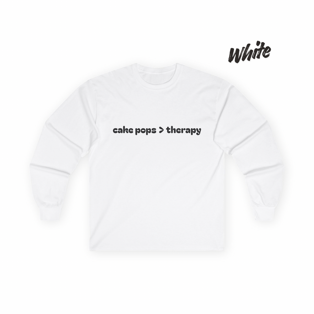 cake pops > therapy Long Sleeve Tee