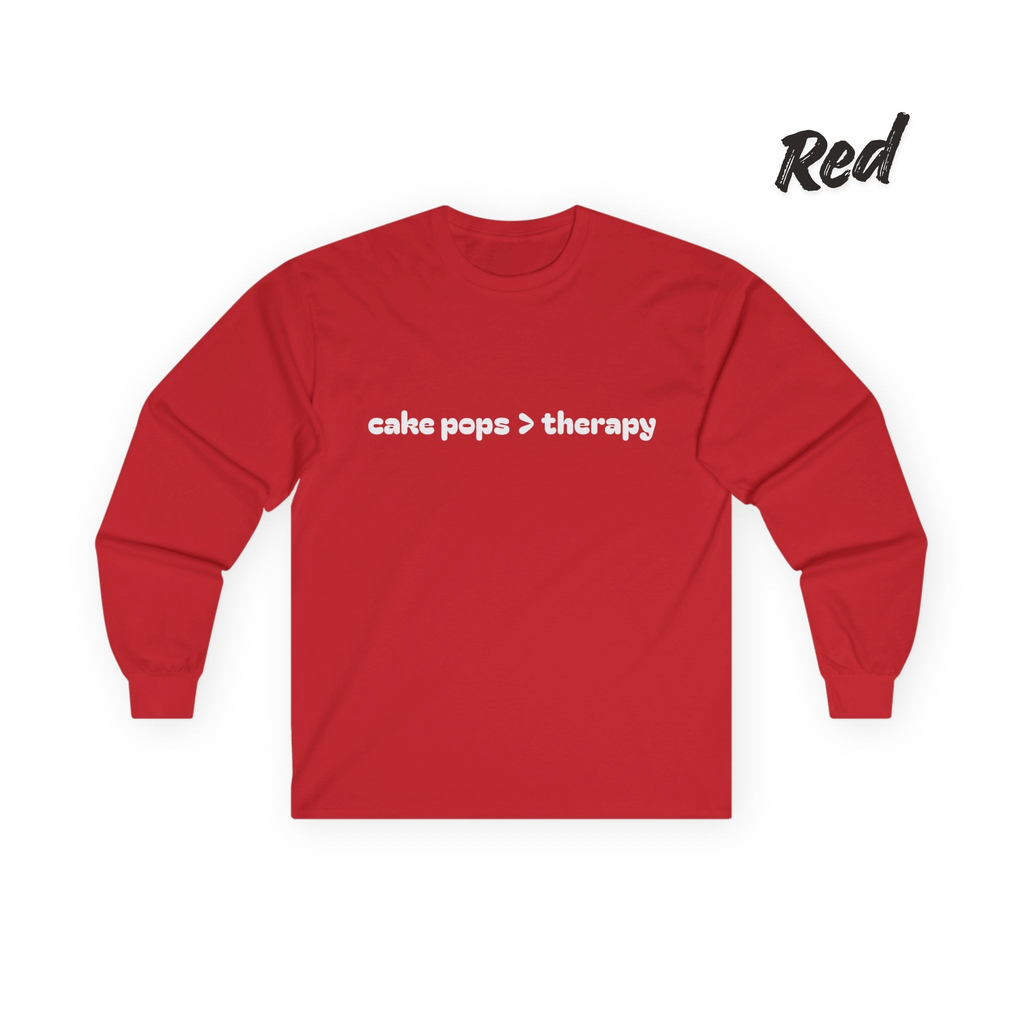 cake pops > therapy Long Sleeve Tee