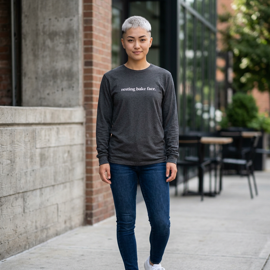 Resting Bake Face Long Sleeve Tee