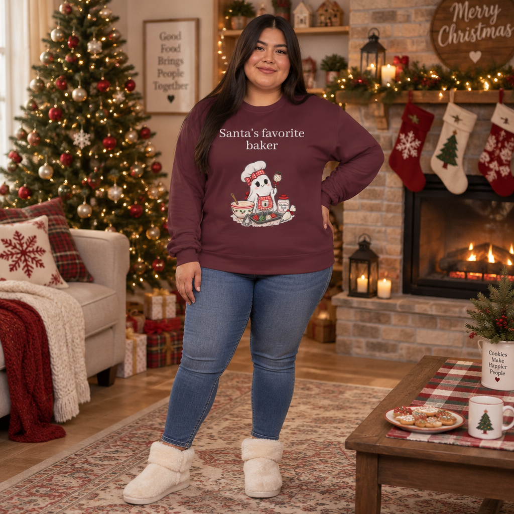 Santa's Favorite Baker Long Sleeve Tee