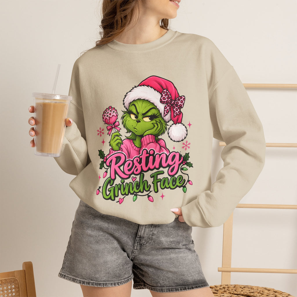 Resting Grinch Face Crewneck
