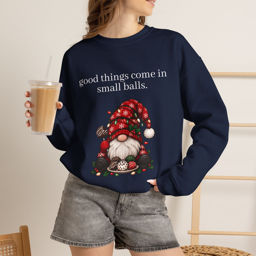 Good Things Come in Small Balls Crewneck