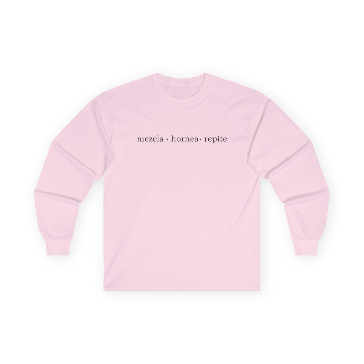 mezcla • hornea • repite long sleeve tee