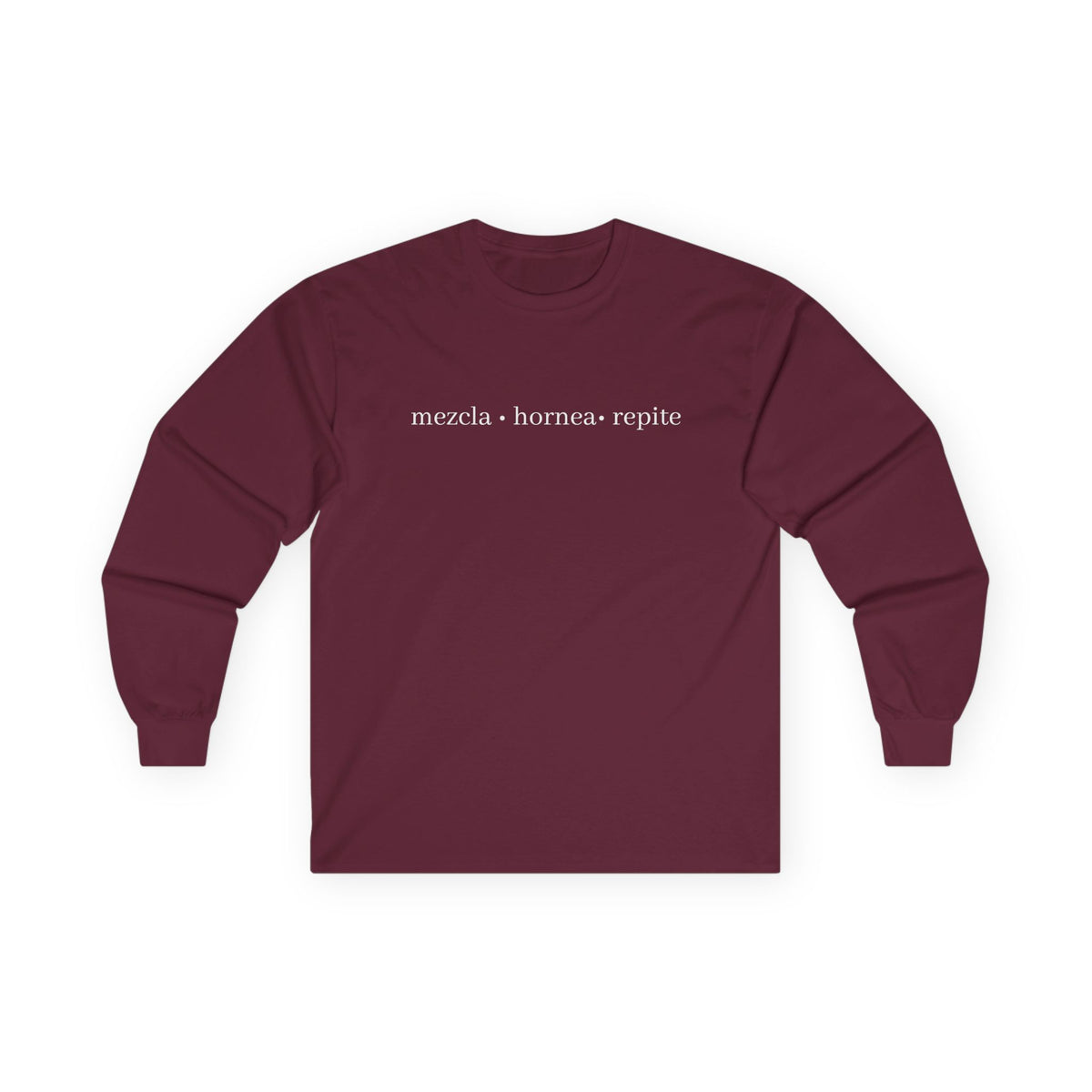 mezcla • hornea • repite long sleeve tee