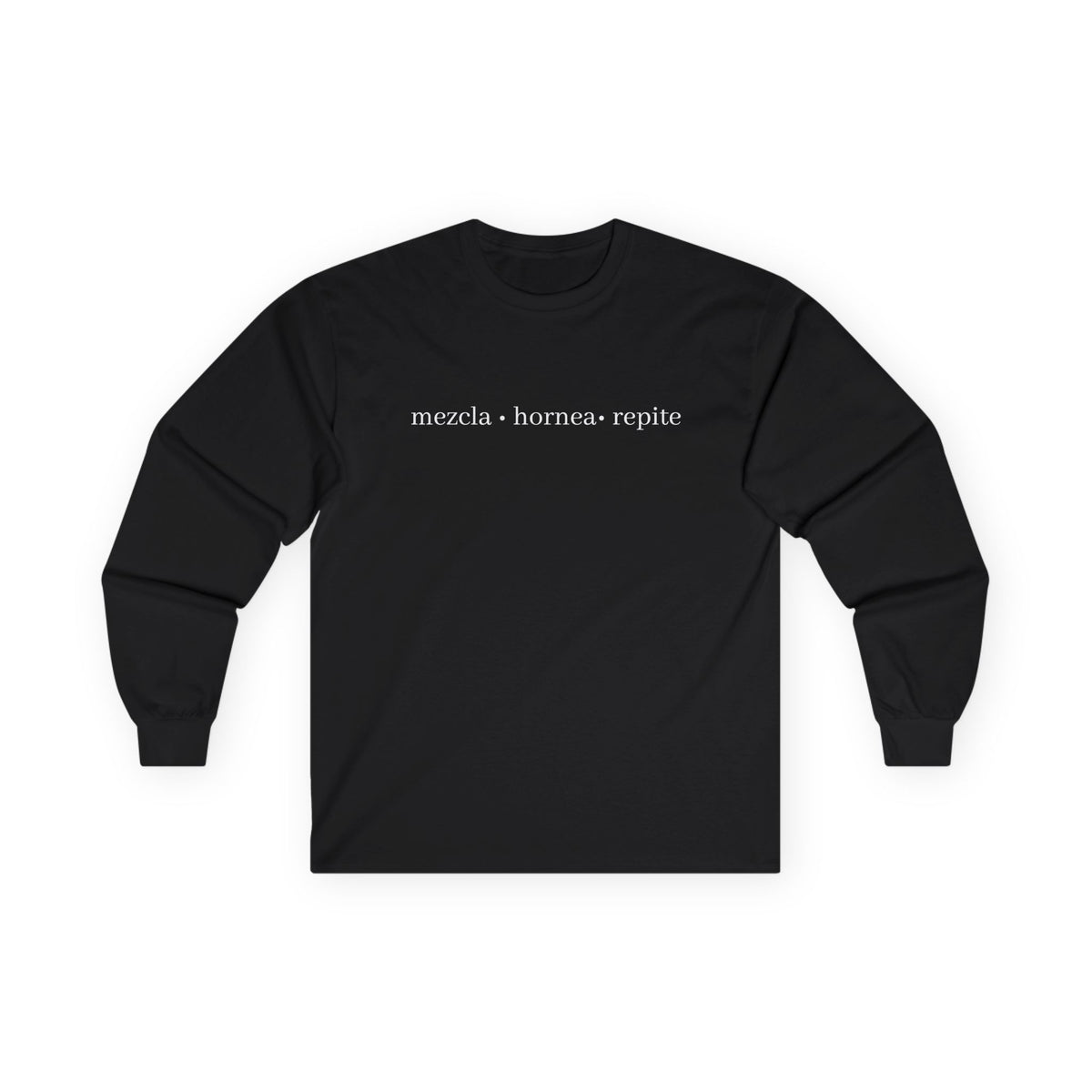 mezcla • hornea • repite long sleeve tee