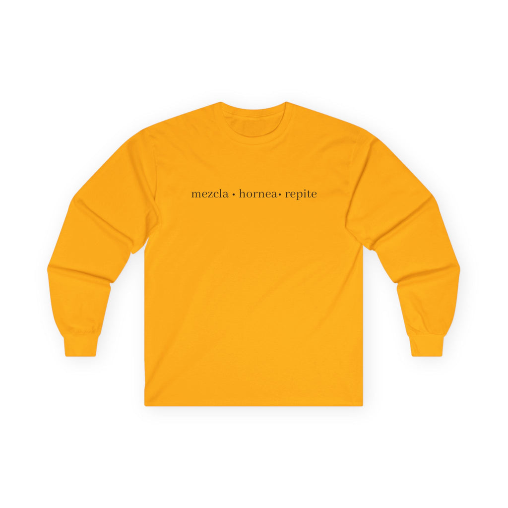 mezcla • hornea • repite long sleeve tee