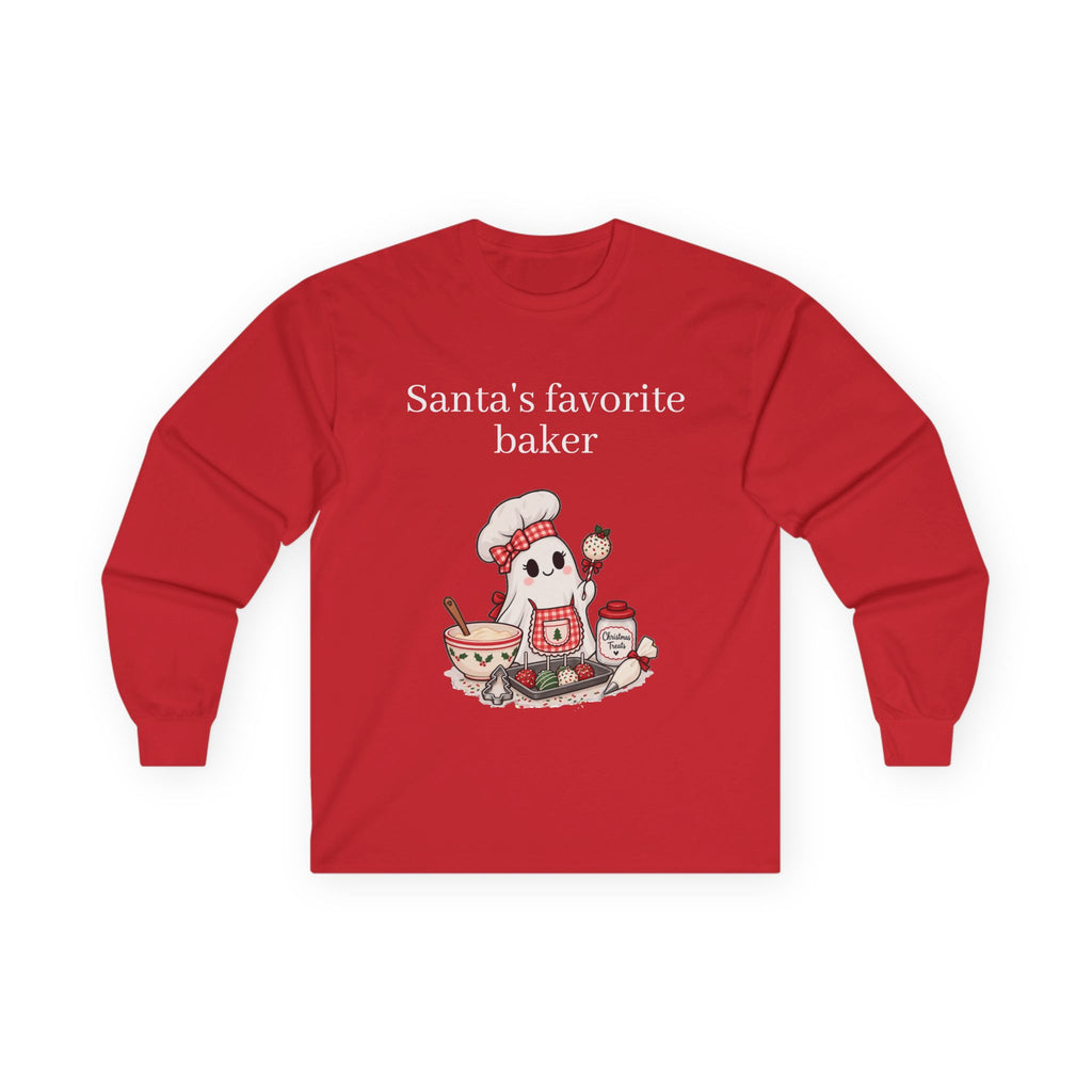 Santa's Favorite Baker Long Sleeve Tee