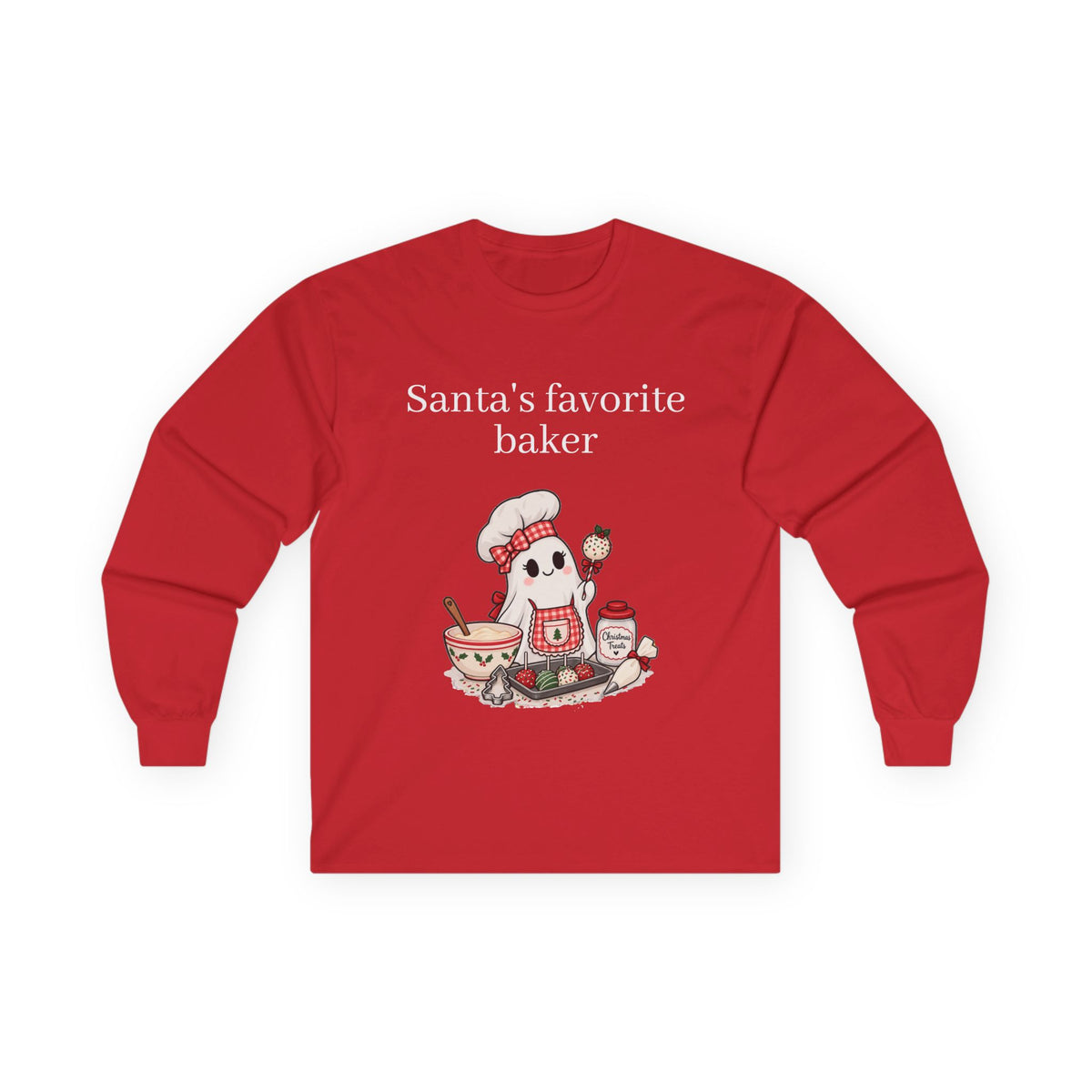 Santa's Favorite Baker Long Sleeve Tee