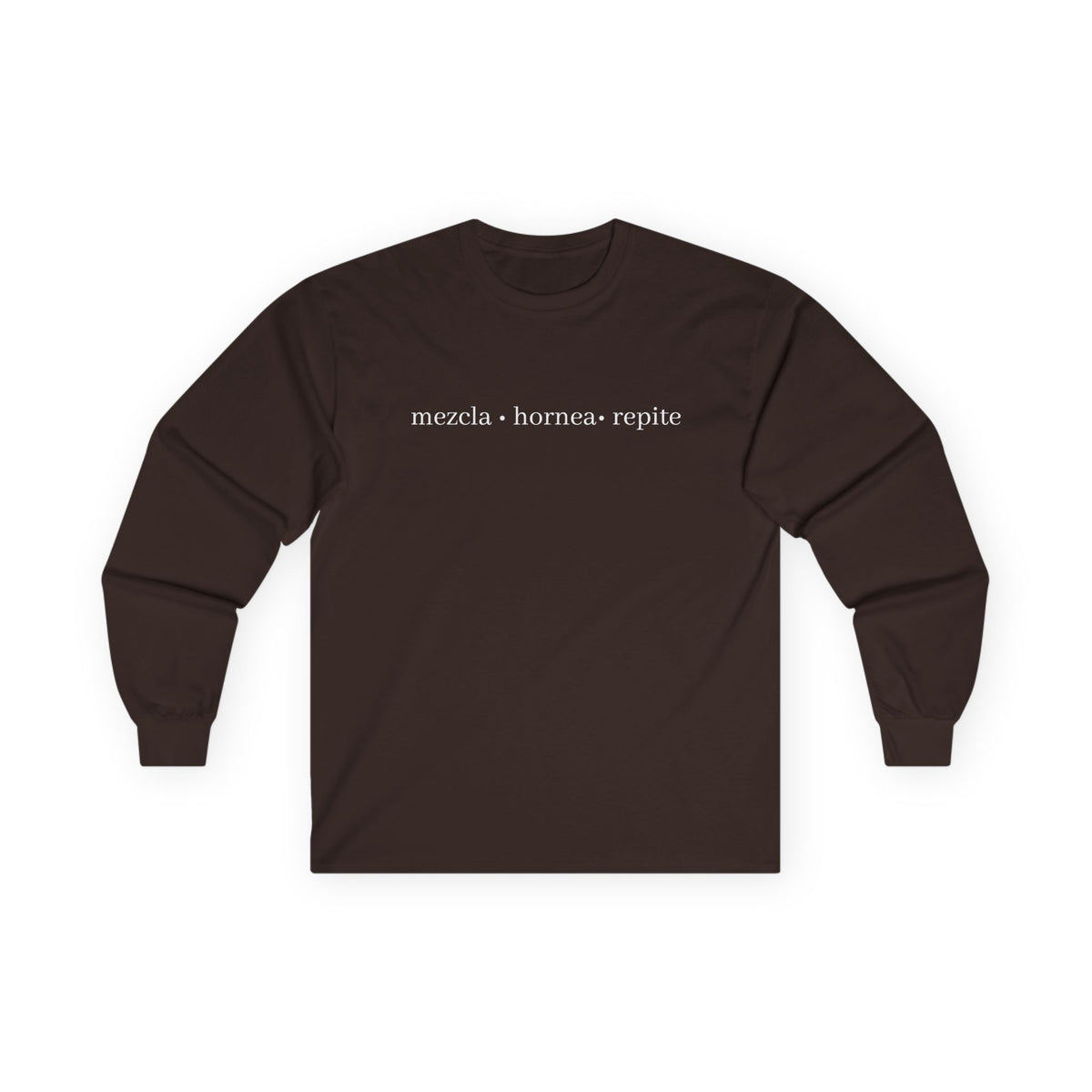 mezcla • hornea • repite long sleeve tee