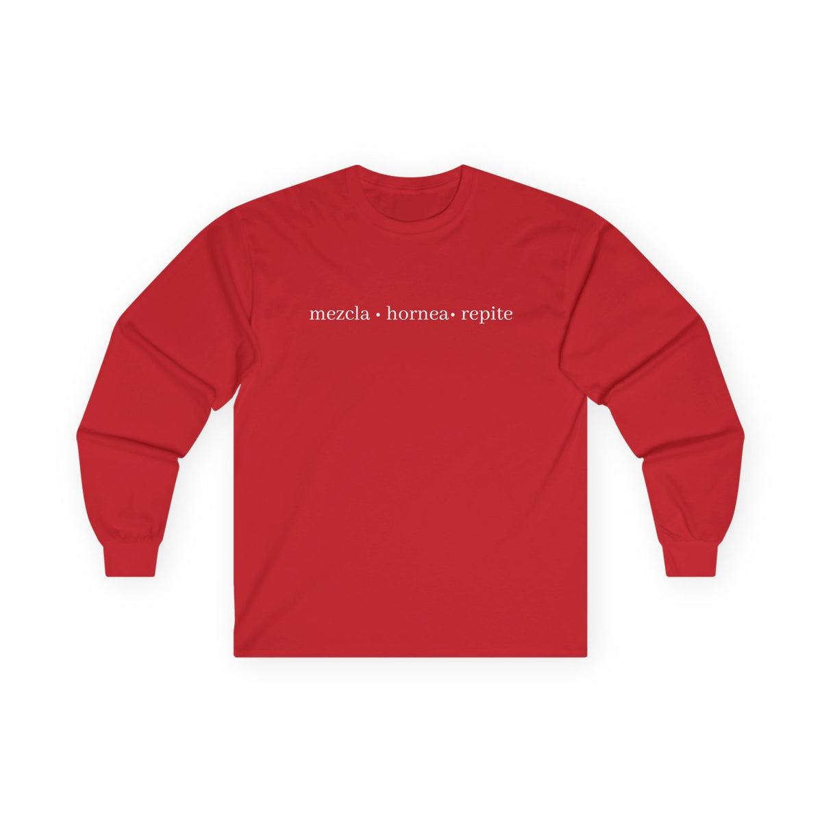 mezcla • hornea • repite long sleeve tee