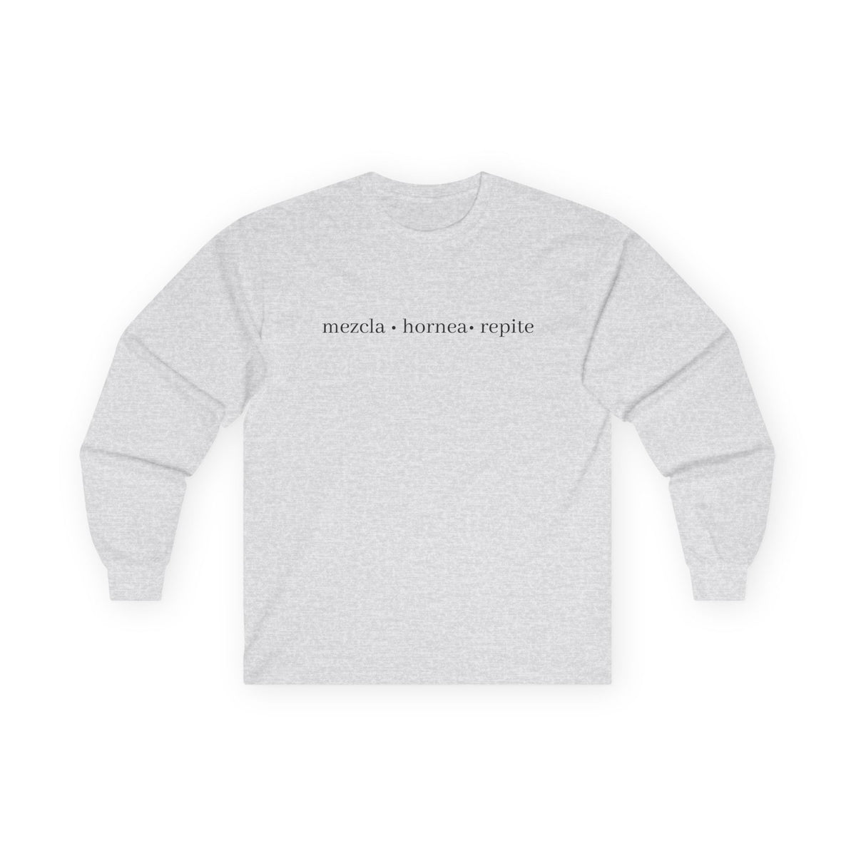 mezcla • hornea • repite long sleeve tee