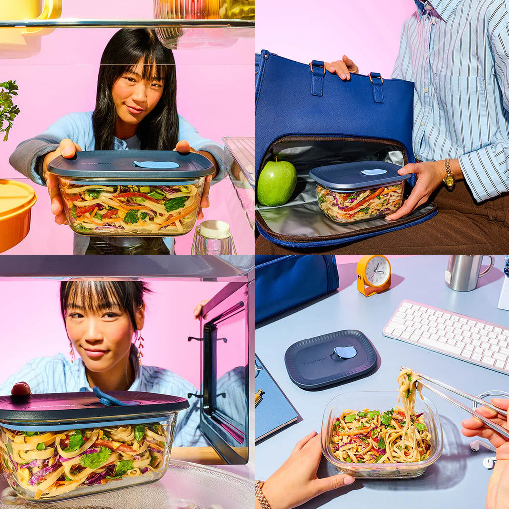 Tupperware Voila Glass Rectangular Set
